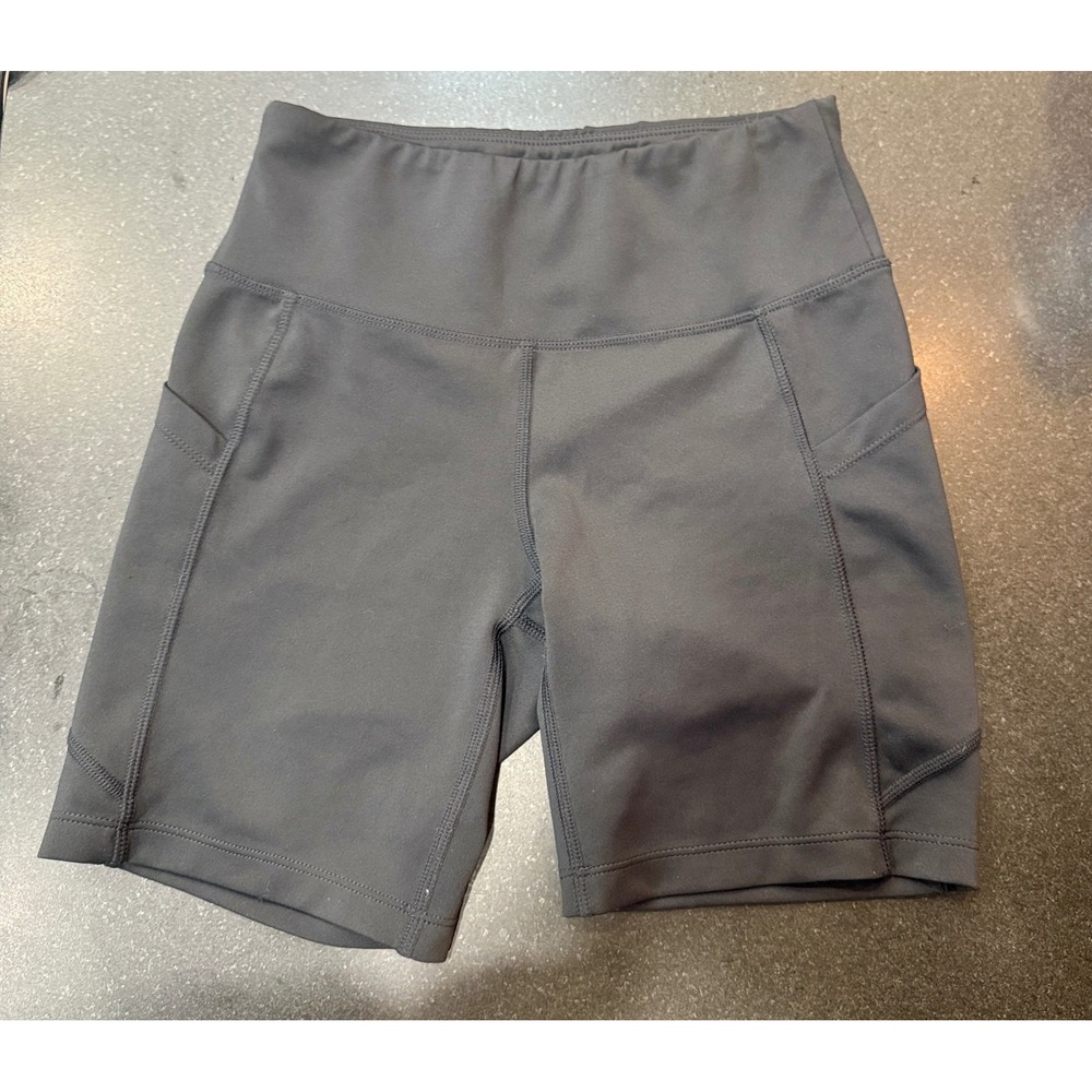 New Balance Biker Shorts Small Black High Rise Pockets